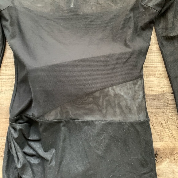 Bcbgmaxazria LBD black mesh minidress XS - Picture 5 of 5